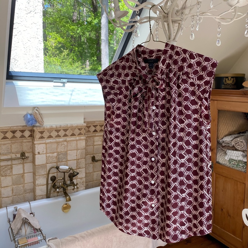 Jcrew silk workwear blouse